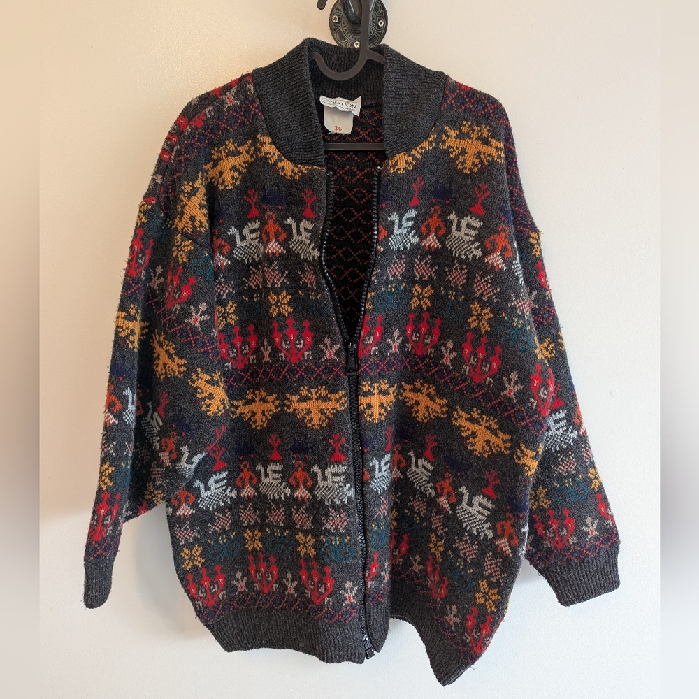 Vintage reversible sweater, men's large